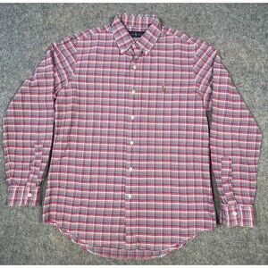 Ralph Lauren Button Down Long Sleeve Shirt Plaid Multi Color Pony  Mens Size Med